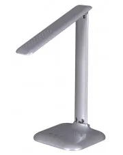 Srebrna lampa na biurko z dotykowym panelem - S266-Satus w sklepie Edinos.pl
