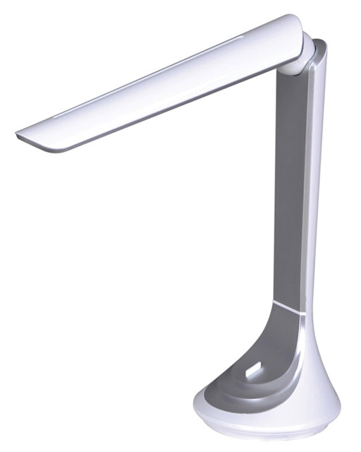 Srebrno-biała młodzieżowa lampka biurkowa S267-Rompex