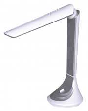 Srebrno-biała lampka LED na biurko - S267-Rompex w sklepie Edinos.pl