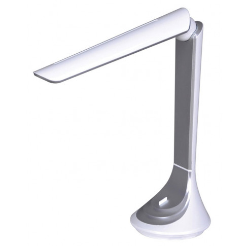 Srebrno-biała lampka biurkowa LED S267-Rompex
