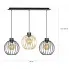 Wymiary czarnej wiszącej lampy D092-Drosel