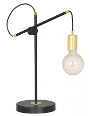 Czarna metalowa lampka na biurko - D098-Dopio