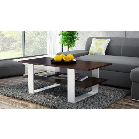 Zdjęcie Ława laminowana biała, wenge Toverio | Edinos.pl