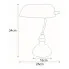 Wymiary lampki S270-Erava