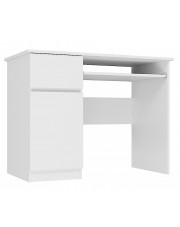 Biurko komputerowe w kolorze biały połysk - Somid 3X w sklepie Edinos.pl