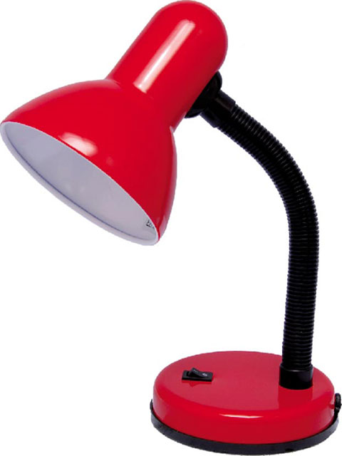 Czerwona szkolna lampka biurkowa do nauki S271-Walia
