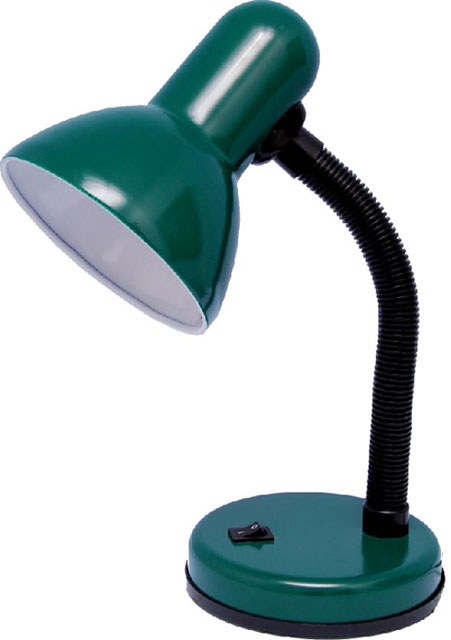 Zielona klasyczna lampka biurkowa z włącznikiem S271-Walia