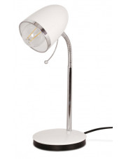 Biała stylowa lampka na biurko - S272-Harlet w sklepie Edinos.pl