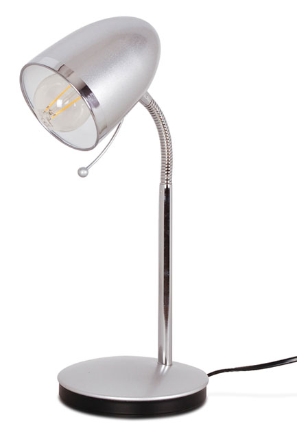 Srebrna lampka biurkowa dla dzieci do nauki S272-Harlet