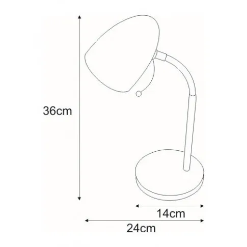 Wymiary lampki S272-Harlet