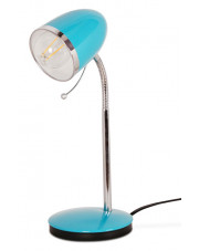 Turkusowa biurkowa lampka z włącznikiem - S272-Harlet