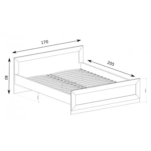Wymiary łóżka Tilda 21X