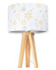 Świąteczna lampa stołowa z welurowym abażurem - S289-Dafne w sklepie Edinos.pl