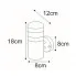 Wymiary kinkietu S302-Emla