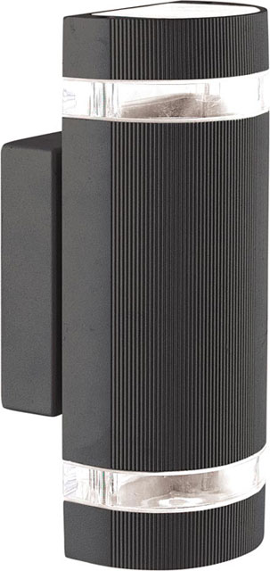 Czarny nowoczesny kinkiet ogrodowy na dom S312-Plex