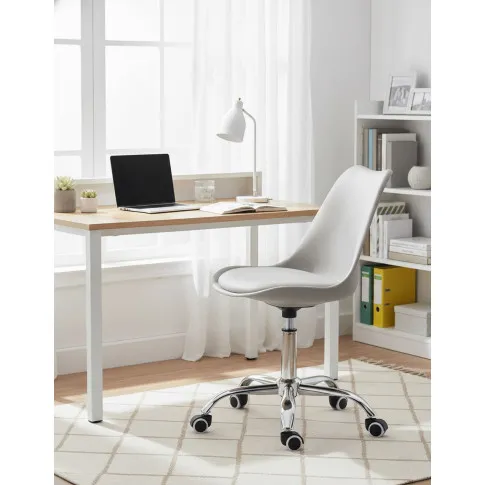 Szare młodzieżowe krzesło obrotowe do biurka   Wioyra