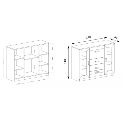 Wymiary komody Tilda 15X