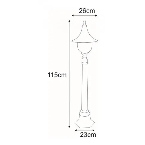 Wymiary lampy S314-Namza