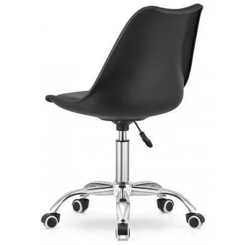 Czarne obrotowe krzesło obrotowe Fernis