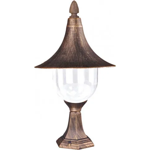 Czarno-złota lampa stojąca ogrodowa niska S315-Namza