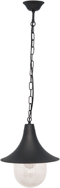 Czarna lampa zewnętrzna wisząca S317-Namza