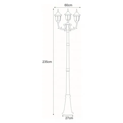 Wymiary lampy S318-Hadson