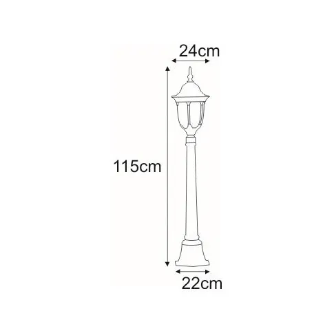 Wymiary lampy S320-Hadson