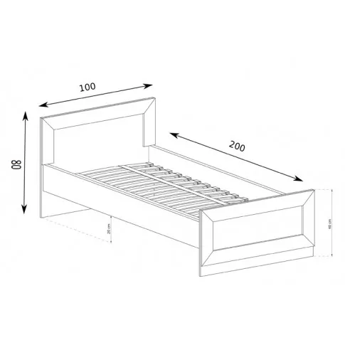 Wymiary łóżka Tilda 22X