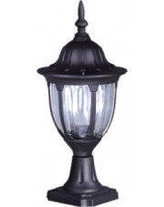 Czarna niska klasyczna lampa ogrodowa - S321-Hadson w sklepie Edinos.pl
