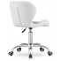 Szczegółowe zdjęcie nr 4 produktu Szaro-biały pikowany fotel obrotowy - Renes 3X
