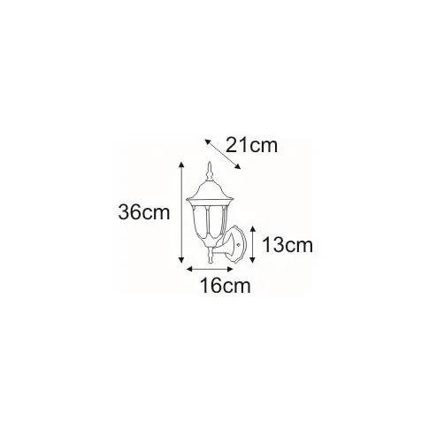 Wymiary kinkietu S323-Hadson