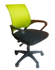 Zielony fotel obrotowy młodzieżowy - Vexa w sklepie Edinos.pl