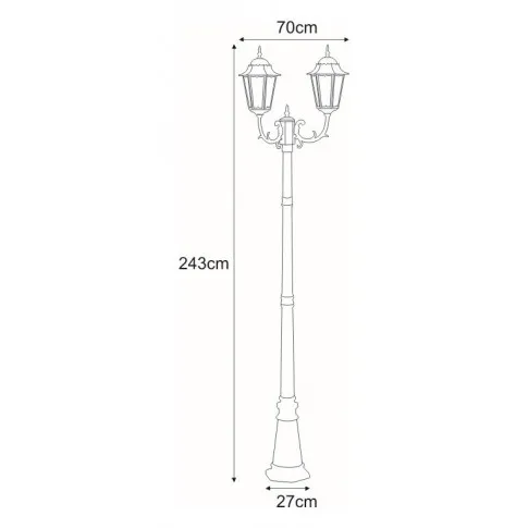 Wymiary lampy S326-Relva