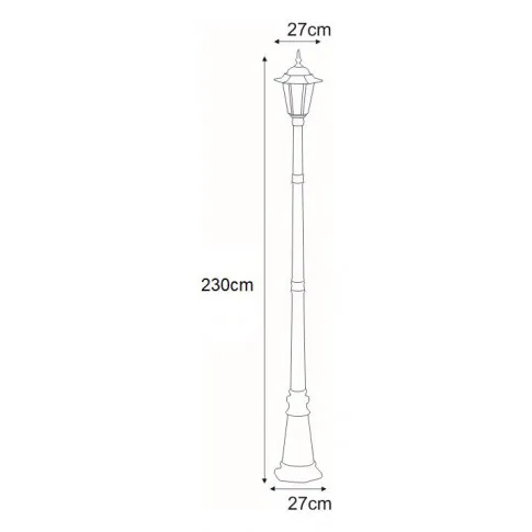 Wymiary lampy S327-Relva