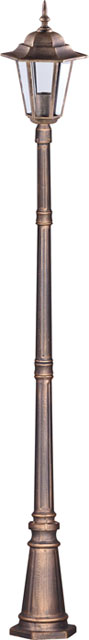 Czarno-złota wysoka lampa zewnętrzna S327-Relva