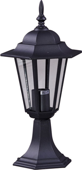 Czarna lampa ogrodowa niska 44 cm S329-Relva