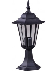 Czarna niska lampa ogrodowa w stylu retro - S329-Relva w sklepie Edinos.pl