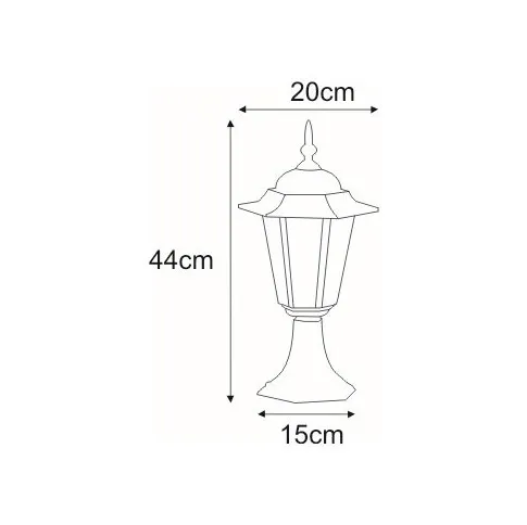 Wymiary lampy S329-Relva