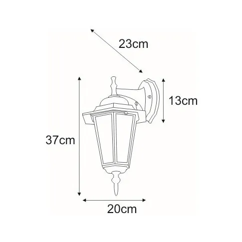 Wymiary lampy S330-Relva