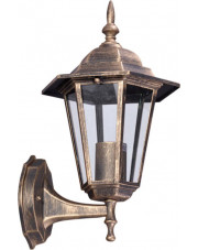 Czarno-złota zewnętrzna lampa ścienna - S331-Relva