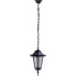 Czarna klasyczna lampa wisząca zewnętrzna S332-Relva