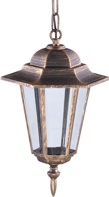 Czarno-złota lampa wisząca zewnętrzna na taras i werandę S332-Relva
