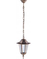 Czarno-złota lampa wisząca na balkon i taras - S332-Relva