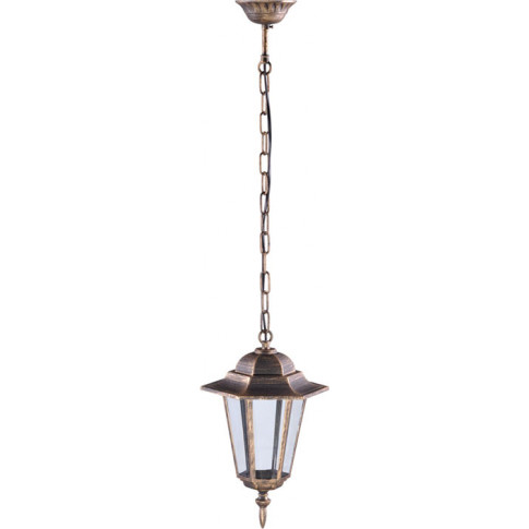 Czarno-złota klasyczna lampa wisząca zewnętrzna S332-Relva