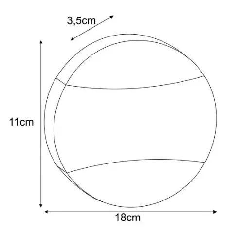 Wymiary lampy S334-Cardi
