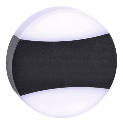 Nowoczesny kinkiet zewnętrzny LED czarno-biały S334-cardi