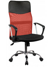 Czerwony ergonomiczny fotel obrotowy - Ferno w sklepie Edinos.pl