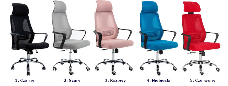 Ergonomiczny obrotowy fotel Arlen do biurka z odchylanym oparciem