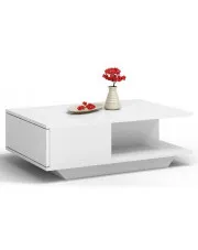 Nowoczesny biały lakierowany stolik - Sensa