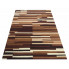 Brązowy prostokątny dywan w paski - Gertis